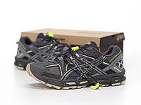 Мужские кроссовки Asics Gel-Kahana 8 (серые) комбинированные спортивные кроссы для бега и тренировок К14438