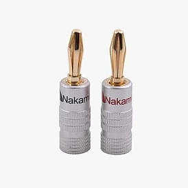 Штекер акустичний Nakamichi роз'єм банан затискний 4 мм