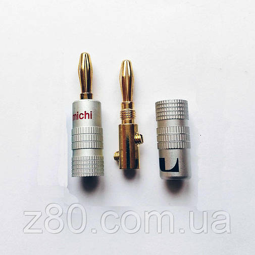 Штекер акустичний Nakamichi роз'єм банан затискний 4 мм, фото 2