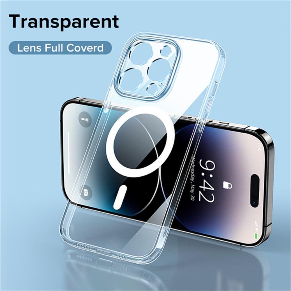 Прозорий чохол MagSafe для iPhone 12 Pro , силиконовый прозрачный чехол для айфон 12 про