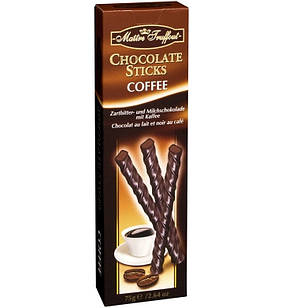 Цукерки Maitre Truffout Chocolate Sticks Coffee, 75 г
