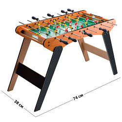 Дитяча настільна гра Футбол 1075+1 на штангах, на ніжках, шкала ведення лічби