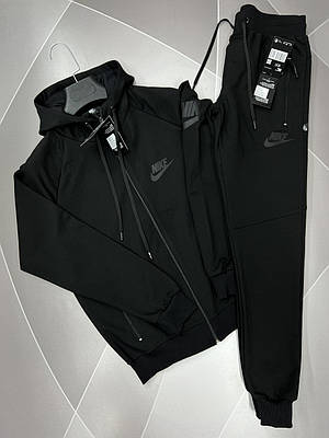 Костюм спортивний Nike чоловічий S-XXL арт.1530-1, 50, XL, Чорний