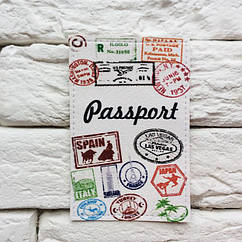 Обкладинка для ID-картки (ID-паспорта) Подорожуй екошкіра