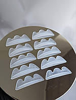 Набір валиків для ламінування вій (5 пар, прозорі)