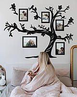 Семейное дерево, рамки для фото, фотографий «Family» 5 рамок / Фоторамка / Семейная рамка - Темный орех