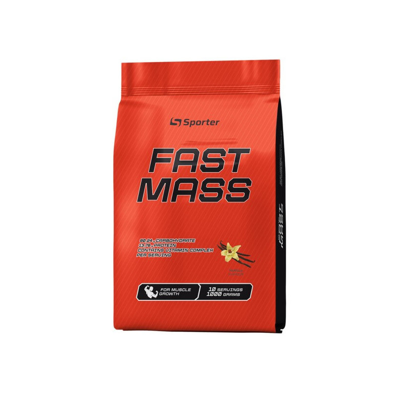 Гейнер Sporter Fast Mass 1000 g (Ваніль), фото 1