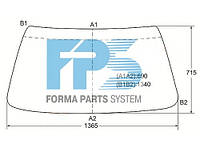 Лобовое стекло BMW 3 E30 82-93 (XYG)