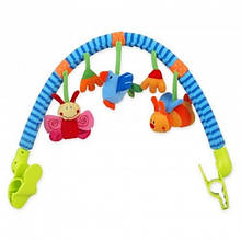 Розвиваюча дуга з іграшками на коляску Baby Mix  TE-9027-94B Папуга