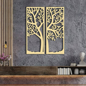 Панно 3D декоративне з об'ємом 15 мм для стін, Весна 60 х 46 см ванильне