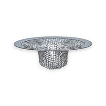 Сіточка уловлювач у раковину нержавійка d-7 см, фото 2