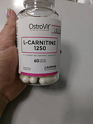 Карнітин Carnitine 1250 Ostrovit 60 капсул для схуднення