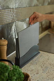 Набір обробних дощок Helios Granite на підставці 4 шт (6956)