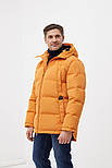 Зимовий чоловічий пуховик Finn Flare FWB26062-619 жовтий 3XL, фото 3