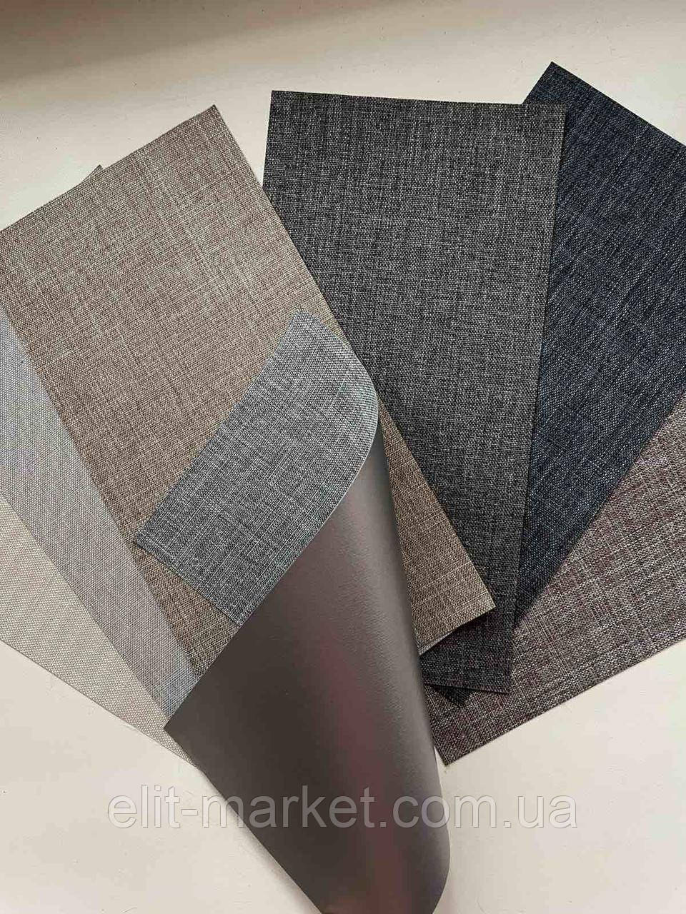 Тканина для жалюзів блекаут Melange B.O Silver