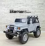 Дитячий електромобіль на акумуляторі Джип Toyota M 4968 з пультом радіокерування для дітей 3-8 років сірий, фото 3