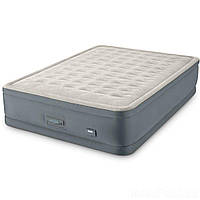 Надувне ліжко Двоспальне Intex 64926, 152 х 203 х 46, USB + вбудований електронасос Prem DL, код: 2413980