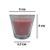 Ароматична Свічка Магнолія-Манго (Кругла в склі) Premium