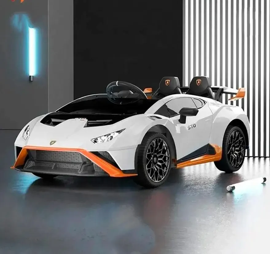 Дитячий електромобіль для дрифту Lamborghini Huracan M 5034 з пультом для дітей 3-8 років білий