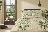 Комплект постільної білизни TAC сатин-Digital євро розмір Lunin Green