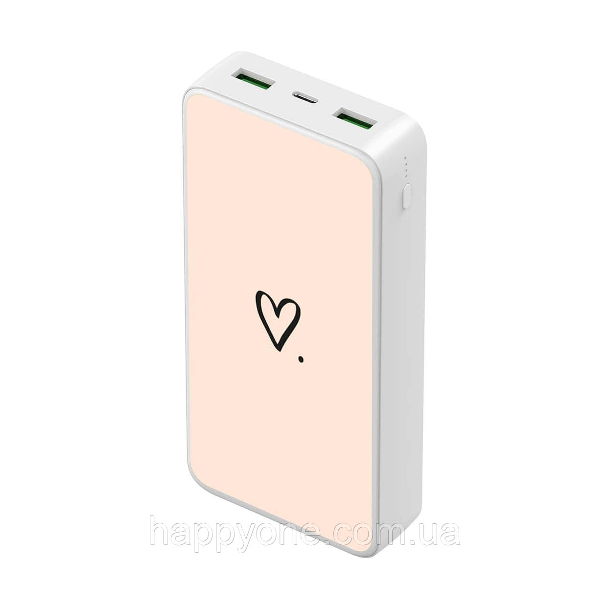 Повербанк (powerbank) "Сердечко" 20000 маг