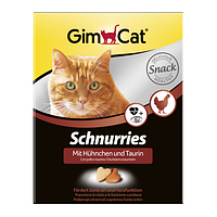 Витамины для котов и кошек Gimcat Schnurries сердечки с курицей, 650 шт