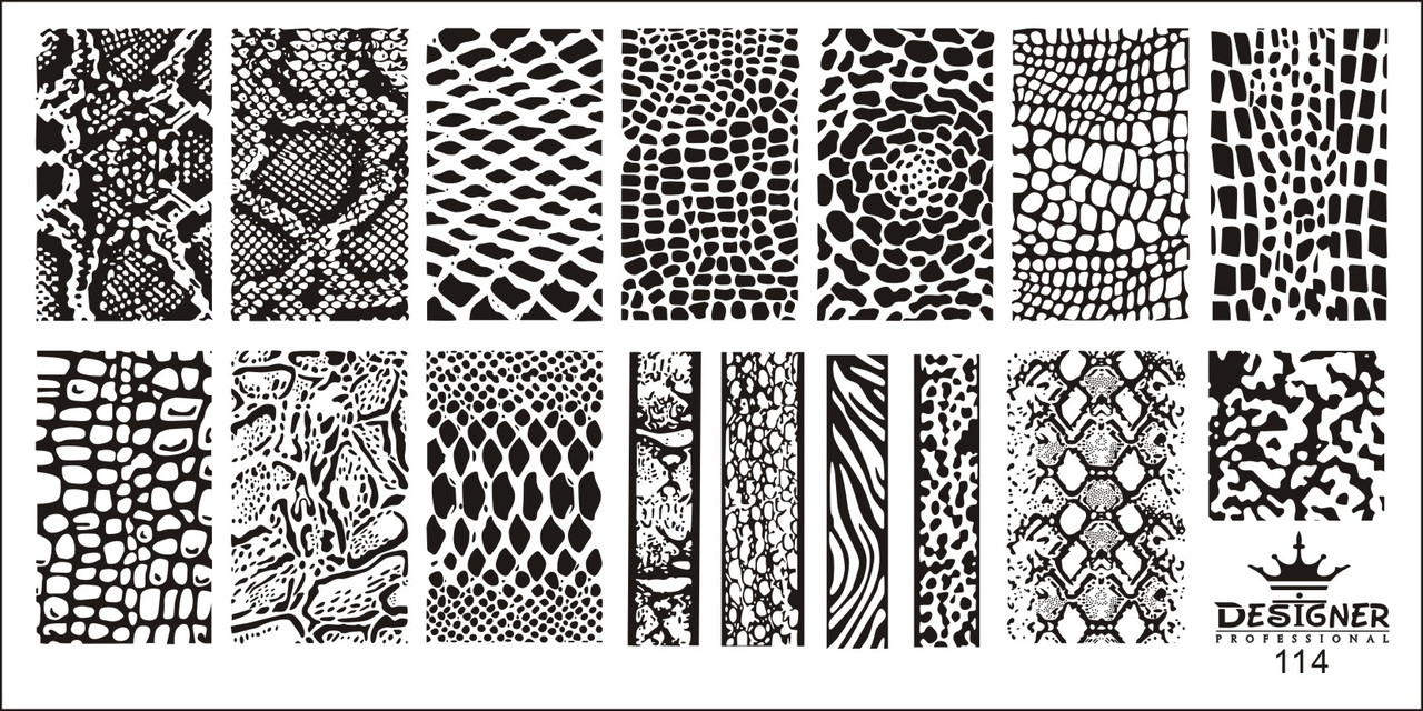 Диск для стемпинга Дизайнер металлический, маленький (12 см * 6 см) 114, фото 1