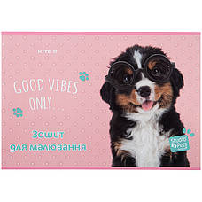 Зошит для малювання Kite Studio Pets SP23-241, 12 аркушів, фото 6