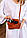 Шкіряна сумка-футляр для окулярів (міні-сумка) світло-коричнева Crazy Horse, фото 10