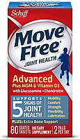 Schiff Move Free Advanced Glucosamine + Chondroitin plus MSM & vitamin D3 80 таблеток (4384304250)