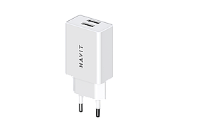 Зарядний пристрій HAVIT HV-UC003B 2USB White (HV-UC003B)