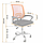 Офісне Крісло з Мікро - Сіткою Помаранчеве Bonro B-619 Комп'ютерне для Офісу з Сітчастою Спинкою для Персоналу для Клієнтів, фото 2