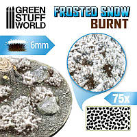 GSW BURNT Shrubs TUFTS - 6mm FROSTED SNOW