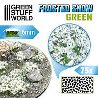 GSW GREEN Shrubs TUFTS - 6mm FROSTED SNOW