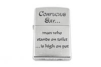 Зажигалка Zippo Confucius Say Toilet Street Chrome (28459) AT, код: 314490