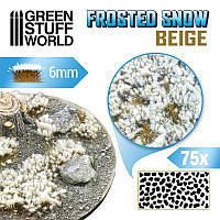 GSW BEIGE Shrubs TUFTS - 6mm FROSTED SNOW