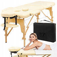 Массажный стол складной 4FIZJO Massage Table Wood W60 Beige AllInOne