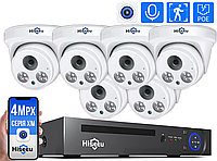 4Мп Комплект видеонаблюдения на 6 внутренних IP камер Hiseeu POE