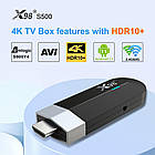 Смарт ТВ приставка стік X98 S500 4/32Гб Smart TV Box Android 11, фото 6