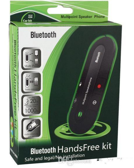 Автомобильный беспроводной динамик-громкоговоритель Bluetooth Hands Free kit HB 505-BT (спикерфо SEN - фото 5 - id-p1937758314
