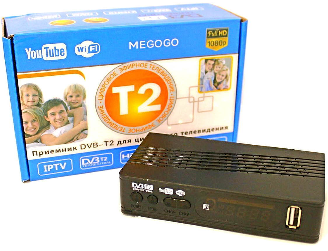 Тюнер T2 MG811 приставка с просмотром YouTube IPTV WiFi HDMI USB MEGOGO SEN - фото 6 - id-p1937758332