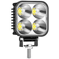 Світлодіодна додаткова 4LED панель фари DXZ H-MINI-F-4 1 шт., фото 2