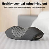 Масажна подушка для шиї PILLOW LY-344 Електричний масажер для шиї 3 режими Вібраційний масажер, фото 3