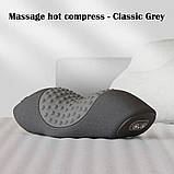 Масажна подушка для шиї PILLOW LY-344 Електричний масажер для шиї 3 режими Вібраційний масажер, фото 4