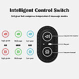 Масажна подушка для шиї PILLOW LY-344 Електричний масажер для шиї 3 режими Вібраційний масажер, фото 7