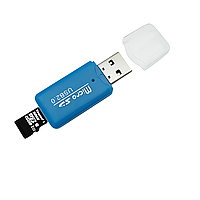 Кардрідер Card reader T-Flash MicroSD TF Blue