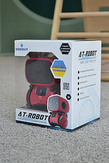 Робот інтерактивний AT-ROBOT з голосовим та сенсорним керуванням укр. озвучка, червоний
