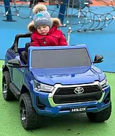 Детский электромобиль на аккумуляторе Джип Toyota Hilux M 4919 на радиоуправлении детей 3-8 лет синий