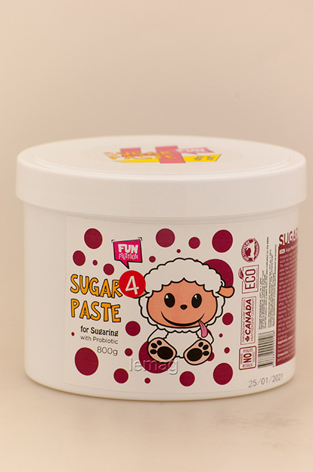 Velvet Funpilation Цукрова паста для шугарінга з пробіотиком Bacillus ferment №4 -Ультра М'яка 800 г, фото 1