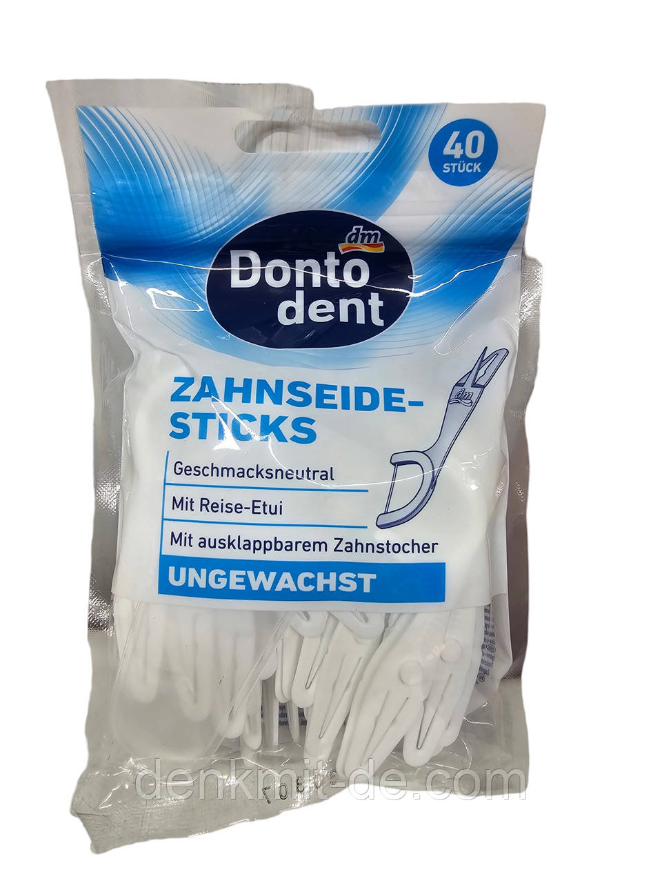 Зубочистки-флостік з зубною ниткою Dontodent 40 шт.